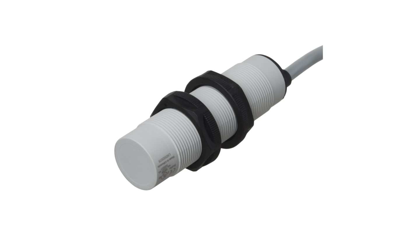 Carlo Gavazzi CA30CLN Series Capacitive Barrel-Style Proximity Sensor, M30 x 1.5, 12 mm Detection, SPDT Output, 24