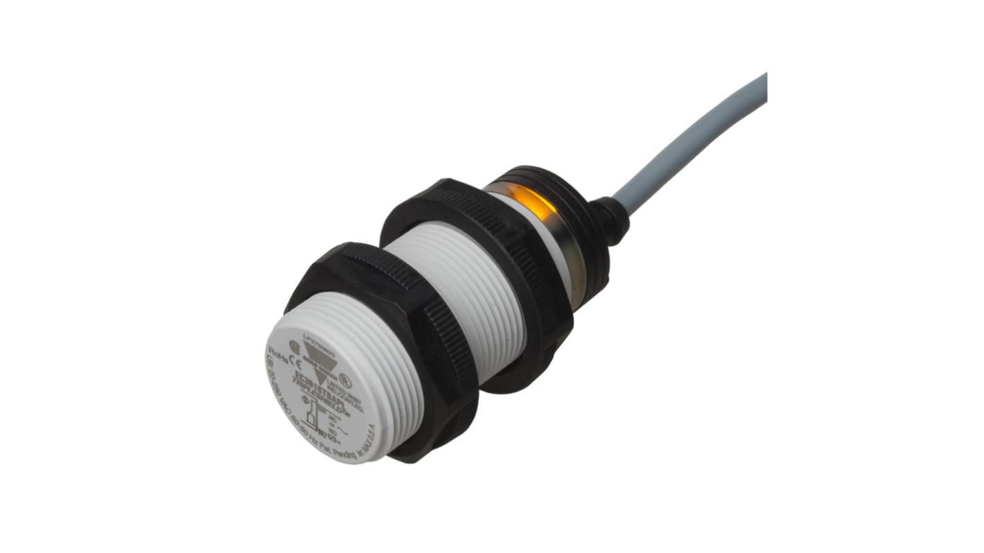 Carlo Gavazzi EC3016 Series Capacitive Barrel-Style Proximity Sensor, M30 x 1.5, 16 mm Detection, NO/NC Output, 20