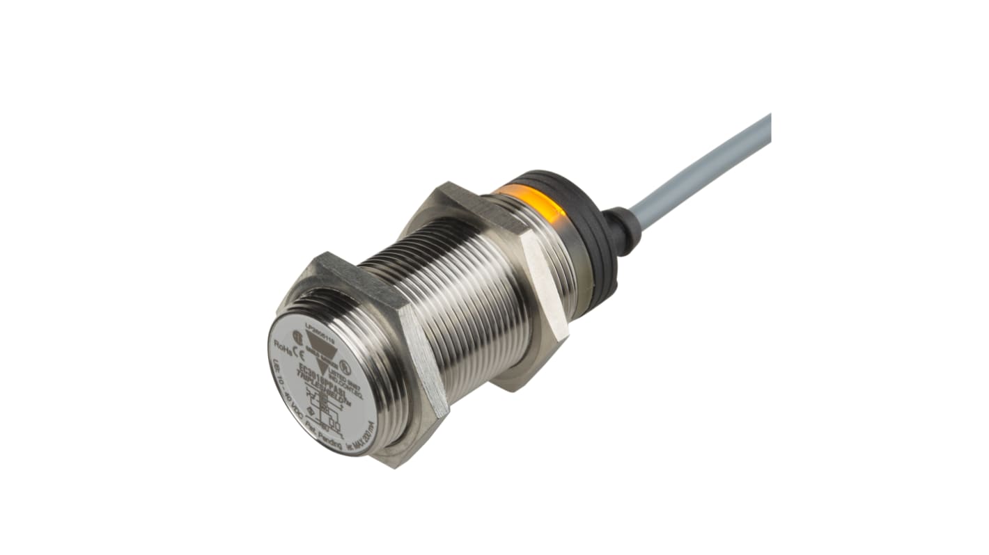 Sensor de proximidad Carlo Gavazzi, M30 x 1.5, alcance 16 mm, salida SCR, 20 → 250 V CA, IP67