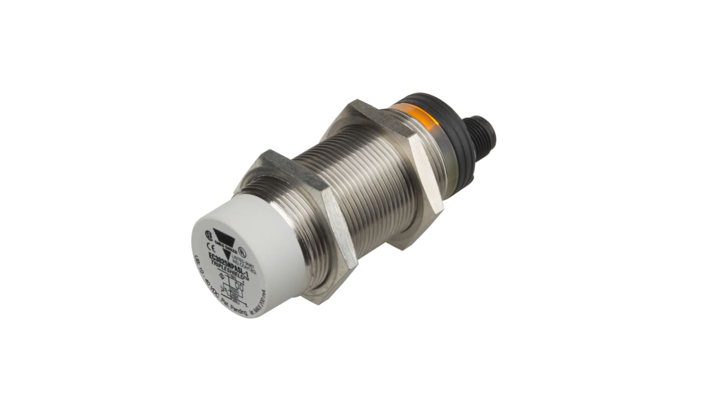 Sensor de proximidad Carlo Gavazzi, M30 x 1.5, alcance 16 mm, salida SCR, 20 → 250 V CA, IP67