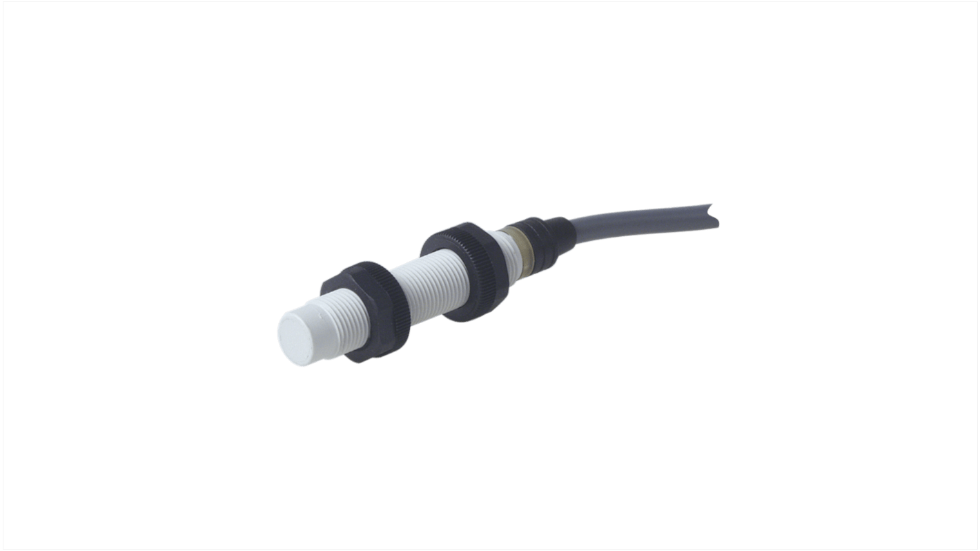 Carlo Gavazzi EI1202 Series Inductive Barrel-Style Inductive Proximity Sensor, M12 x 1, 2 mm Detection, PNP Output, 10