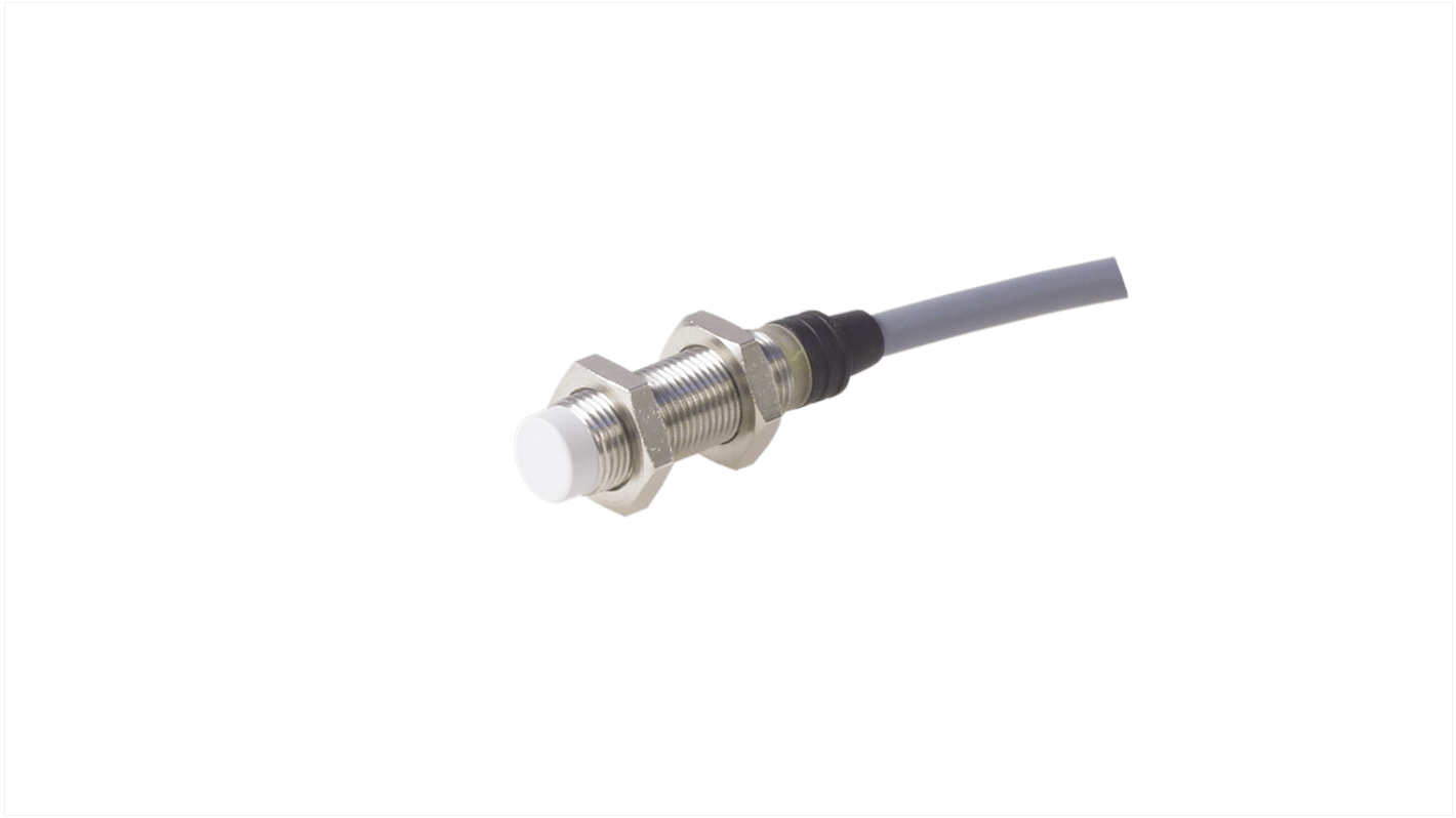Carlo Gavazzi EI1204 Series Inductive Barrel-Style Inductive Proximity Sensor, M12 x 1, 4 mm Detection, PNP Output, 10