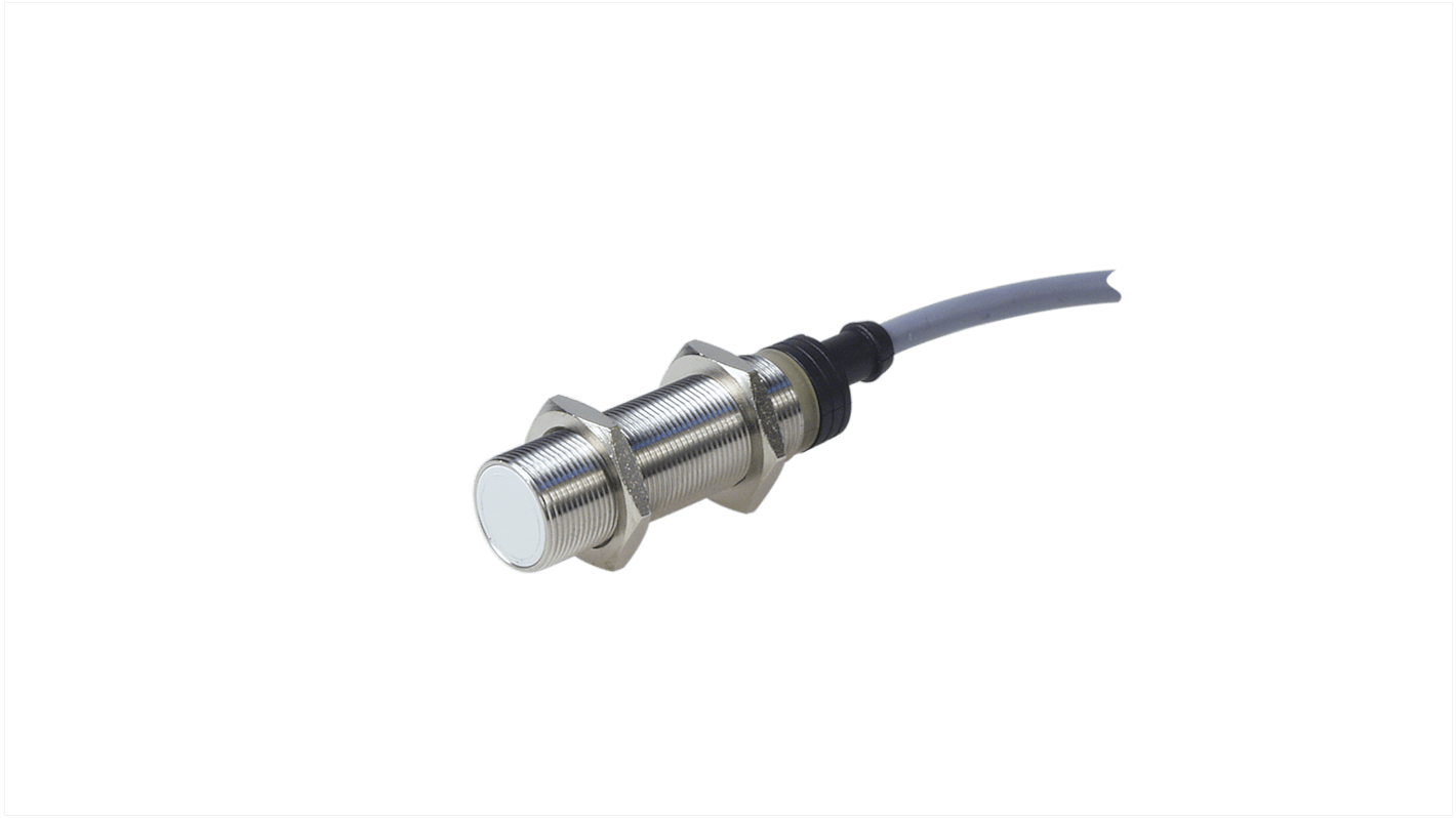 Carlo Gavazzi EI18 Series Inductive Barrel-Style Inductive Proximity Sensor, M18 x 1, 5 mm Detection, NPN Output, 10