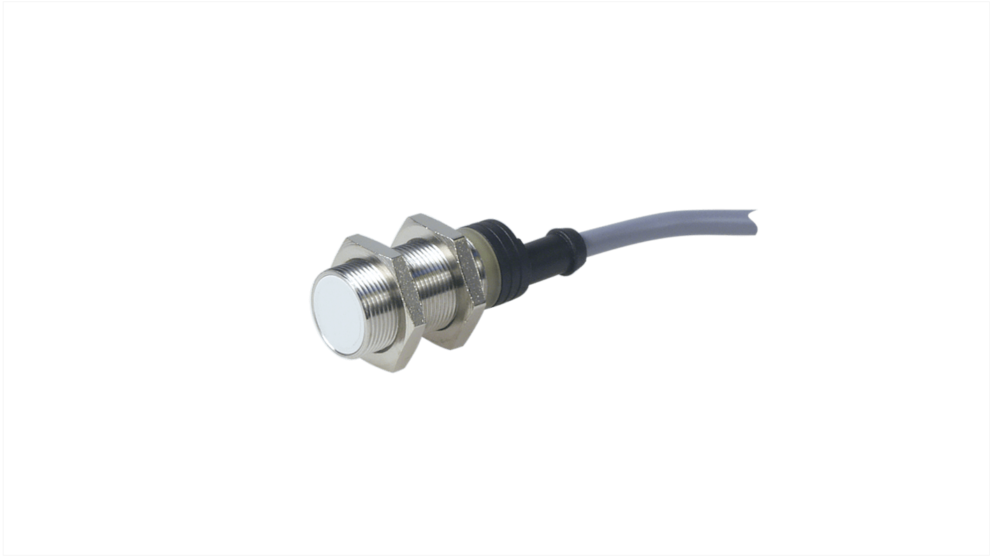 Carlo Gavazzi EI18 Series Inductive Barrel-Style Inductive Proximity Sensor, M18 x 1, 5 mm Detection, NPN Output, 10