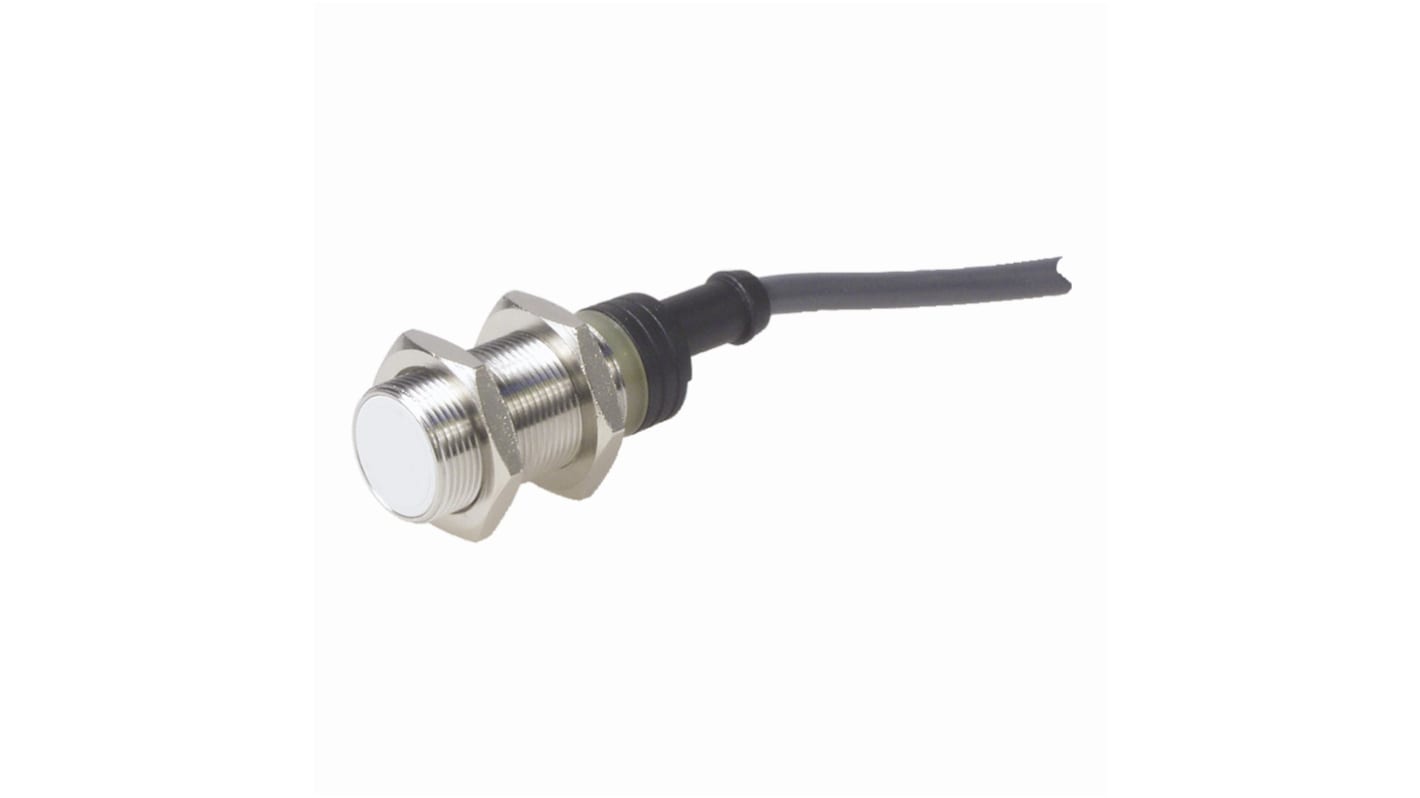 Carlo Gavazzi EI18 Series Inductive Barrel-Style Inductive Proximity Sensor, M18 x 1, 5 mm Detection, NO Output, 20