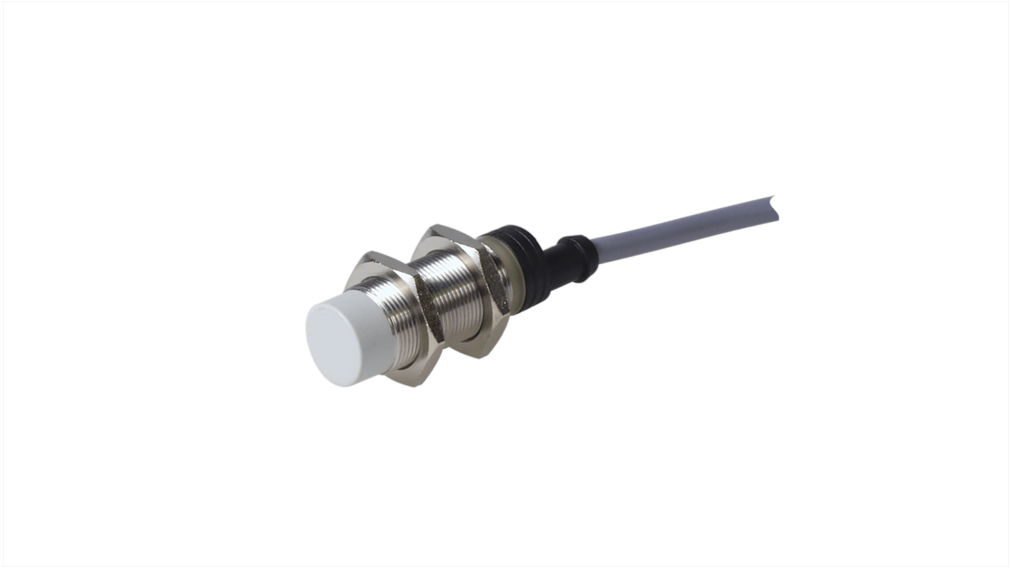 Carlo Gavazzi EI18 Series Inductive Barrel-Style Inductive Proximity Sensor, M18 x 1, 8 mm Detection, NPN Output, 10