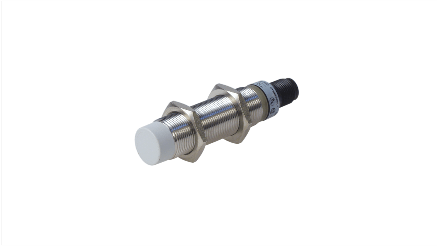 Carlo Gavazzi EI18 Series Inductive Barrel-Style Inductive Proximity Sensor, M18 x 1, 8 mm Detection, NPN Output, 10