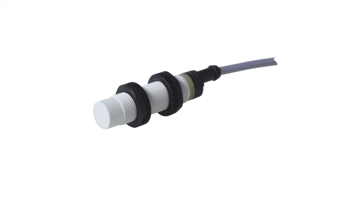 Carlo Gavazzi EI18 Series Inductive Barrel-Style Inductive Proximity Sensor, M18 x 1, 8 mm Detection, PNP Output, 10