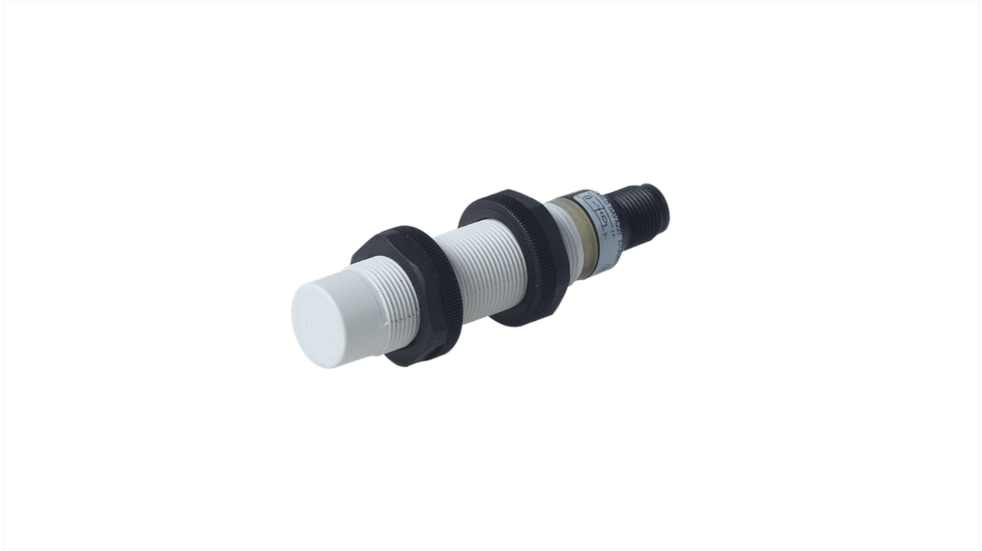 Carlo Gavazzi EI18 Series Inductive Barrel-Style Inductive Proximity Sensor, M18 x 1, 8 mm Detection, PNP Output, 10