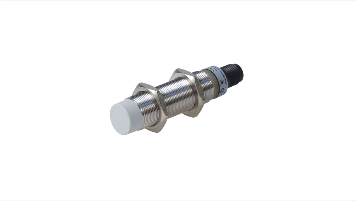 Carlo Gavazzi EI18 Series Inductive Barrel-Style Inductive Proximity Sensor, M18 x 1, 8 mm Detection, PNP Output, 10