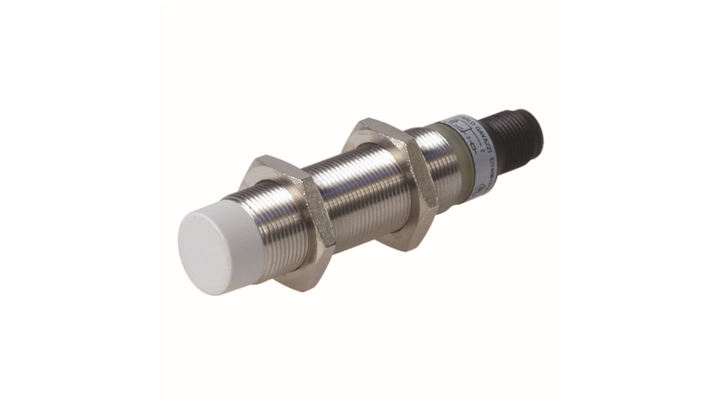 Carlo Gavazzi EI18 Series Inductive Barrel-Style Inductive Proximity Sensor, M18 x 1, 8 mm Detection, NC Output, 20