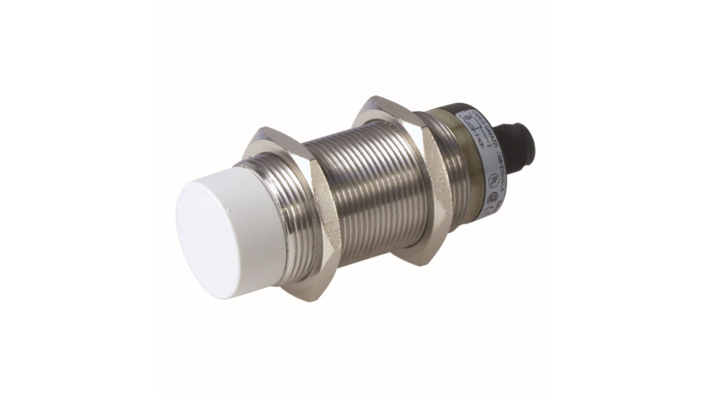 Carlo Gavazzi EI30 Series Inductive Barrel-Style Inductive Proximity Sensor, M30 x 1.5, 15 mm Detection, NO Output, 20