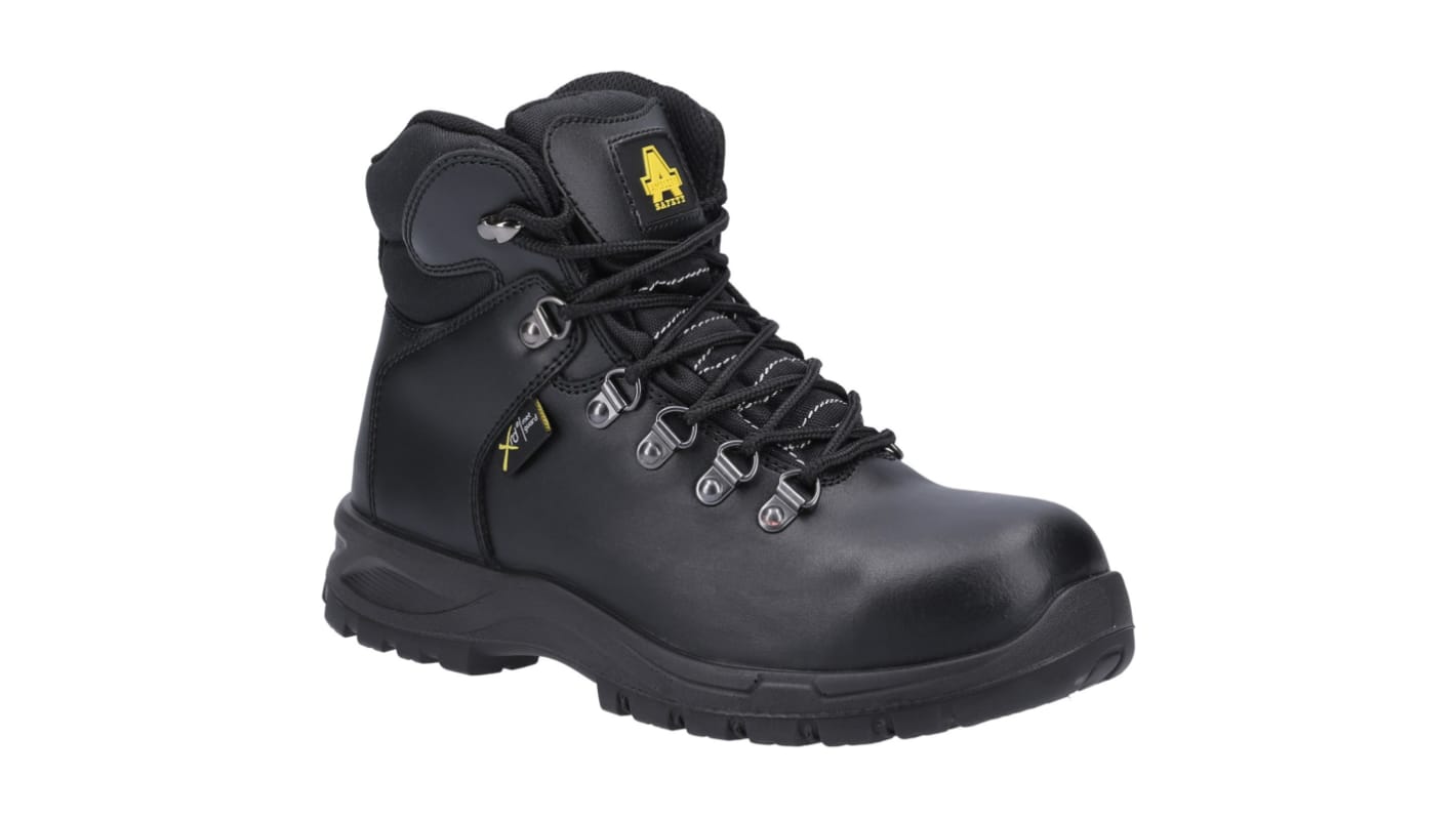 Amblers AS606 JULES Black Steel Toe Capped Women's Safety Boots, UK 3, EU 36