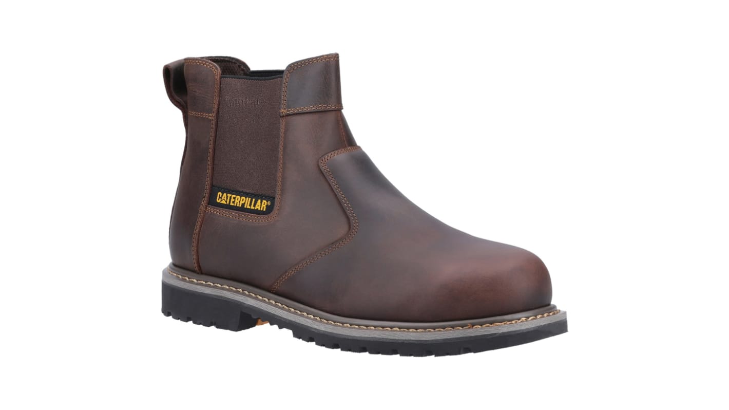 Powerplant Dealer Brown Steel Toe Capped Unisex Safety Boots, UK 6, EU 40