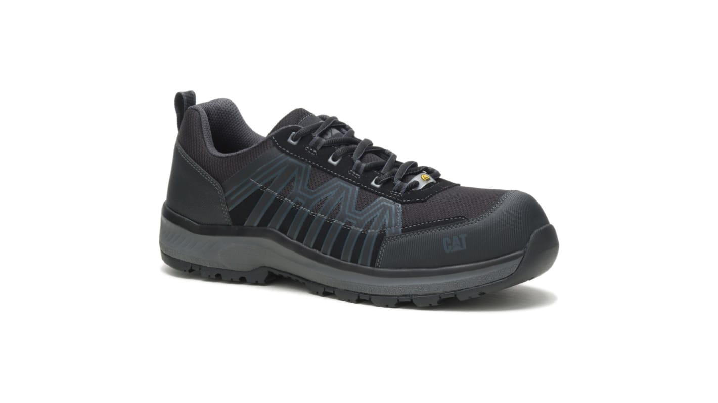 Caterpillar CHARGE Unisex Black Toe Capped Safety Shoes, UK 3, EU 36