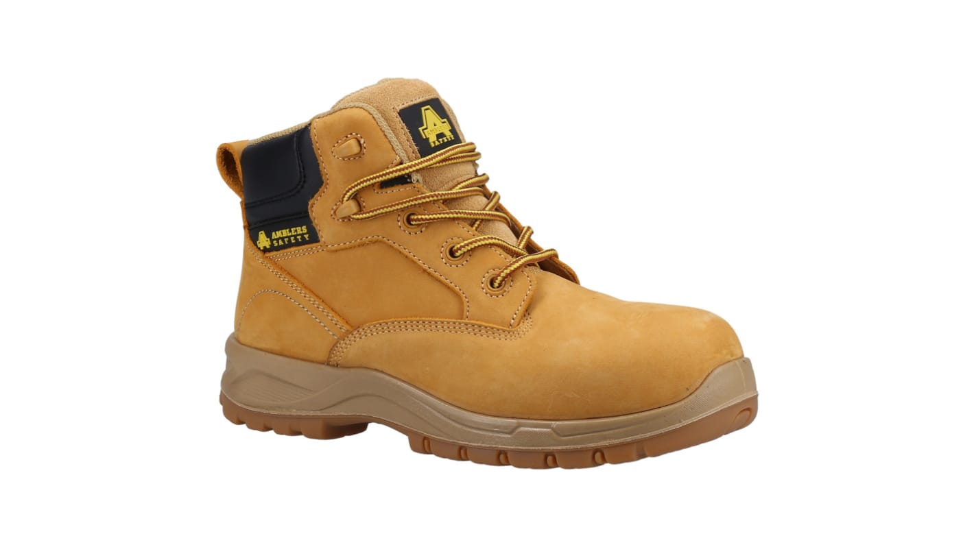 Botas de seguridad Caterpillar, serie AS605C KIRA de color Miel, talla 36