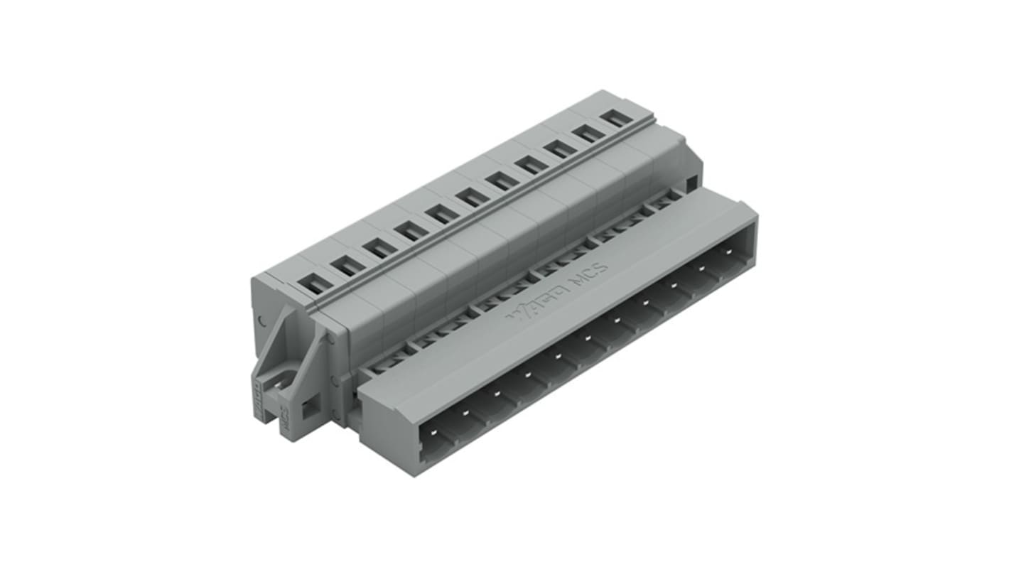 Wago 231 Series Pluggable Connectors, 11-Pole, Female, 11-Way, Feed Through, 16A