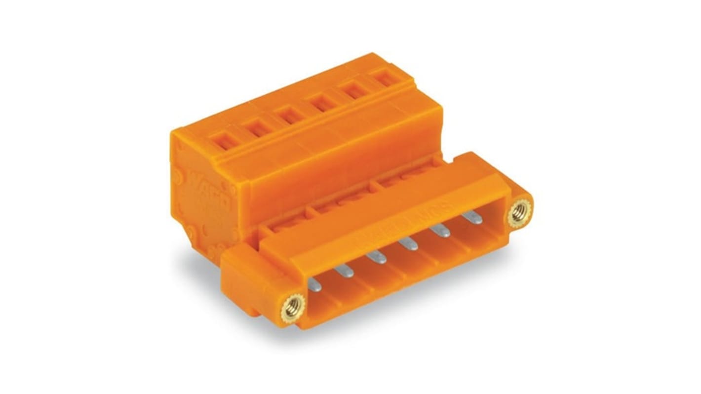 Wago 231 Series Pluggable Connector, 2-Pole, Male, 2-Way, Snap-In, 12A