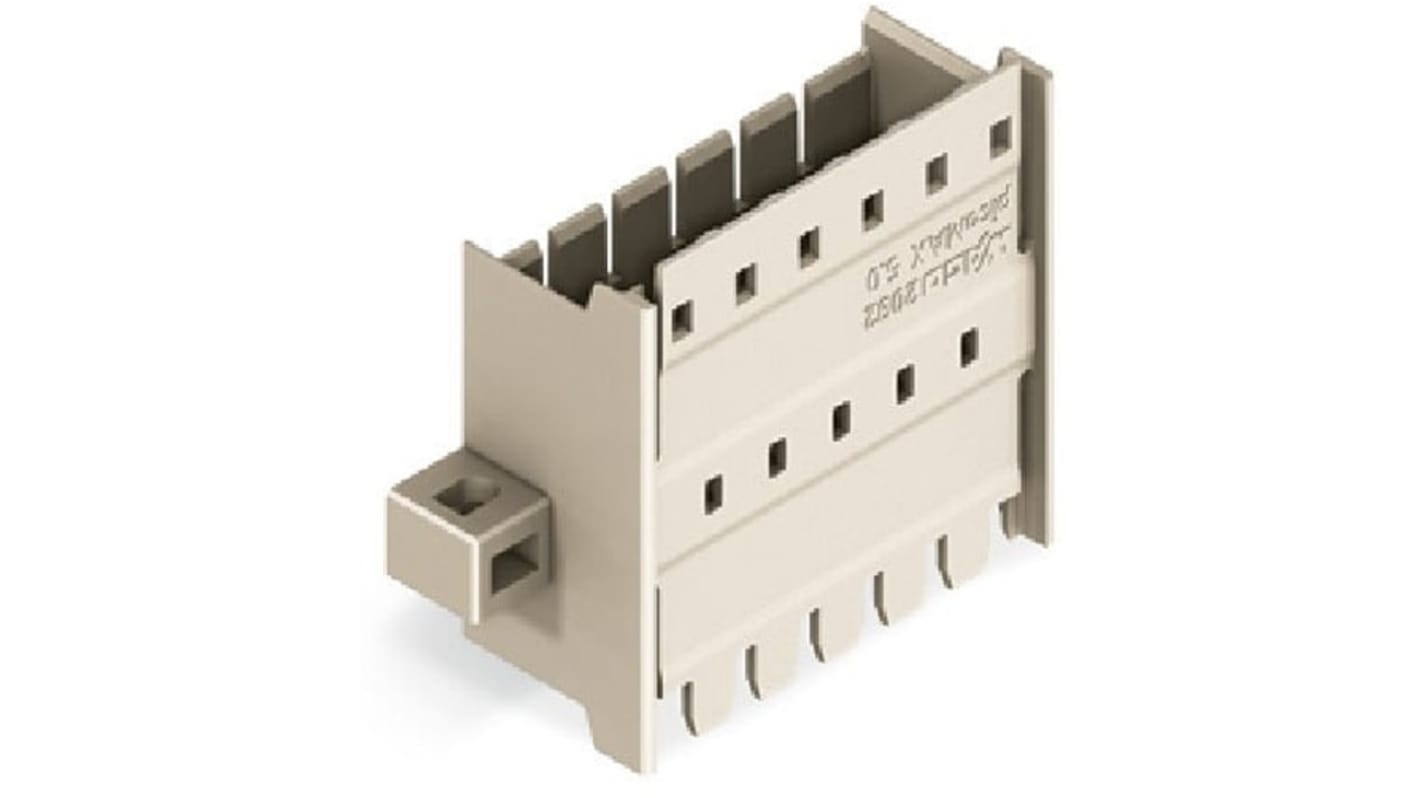 Wago Panel Feedthrough Connector Male 6-Position, 2092-1636/024-000