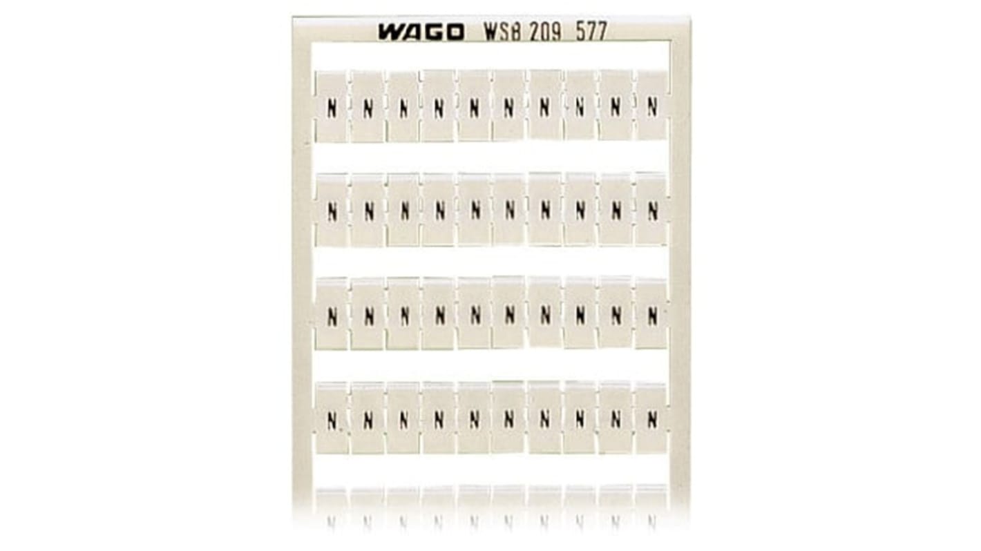 Wago, 209 Marker Card for use with  for use with Terminal Blocks