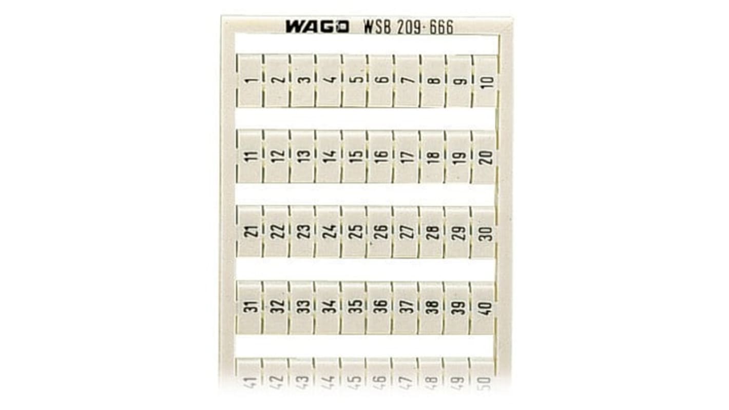 Wago 209 Kennzeichnungskarte für Klemmleiste