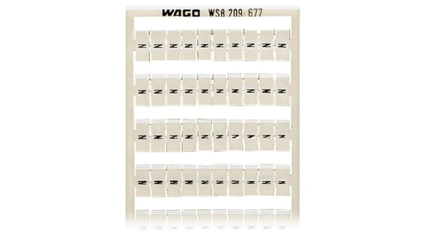 Wago, 209 Marker Strip for use with  for use with Terminal Blocks