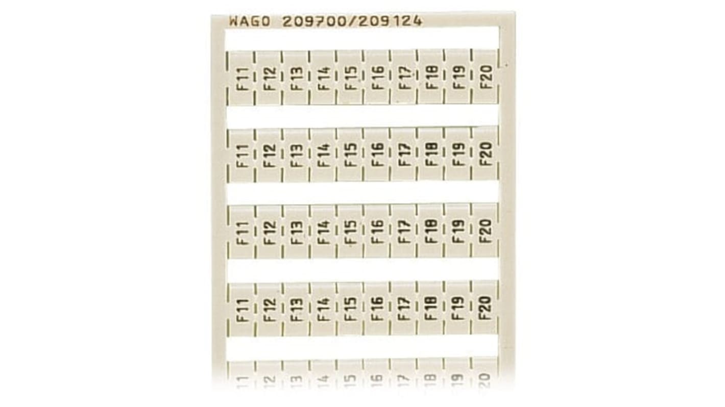 Wago 209 Kennzeichnungskarte für Klemmleiste