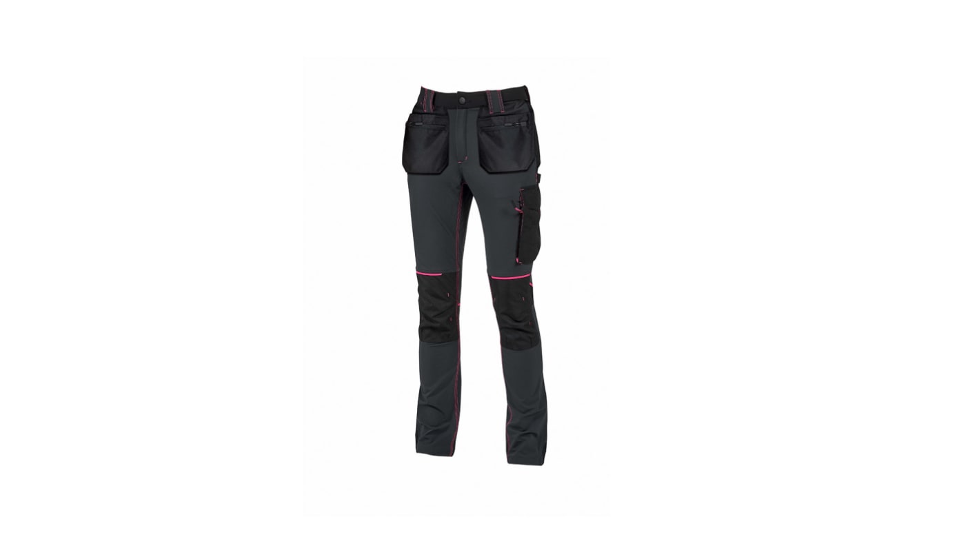 U Group LADY, Performance Grey Women's 10% Spandex, 90% Nylon Breathable, Water Repellent Trousers 29 → 32in, 74