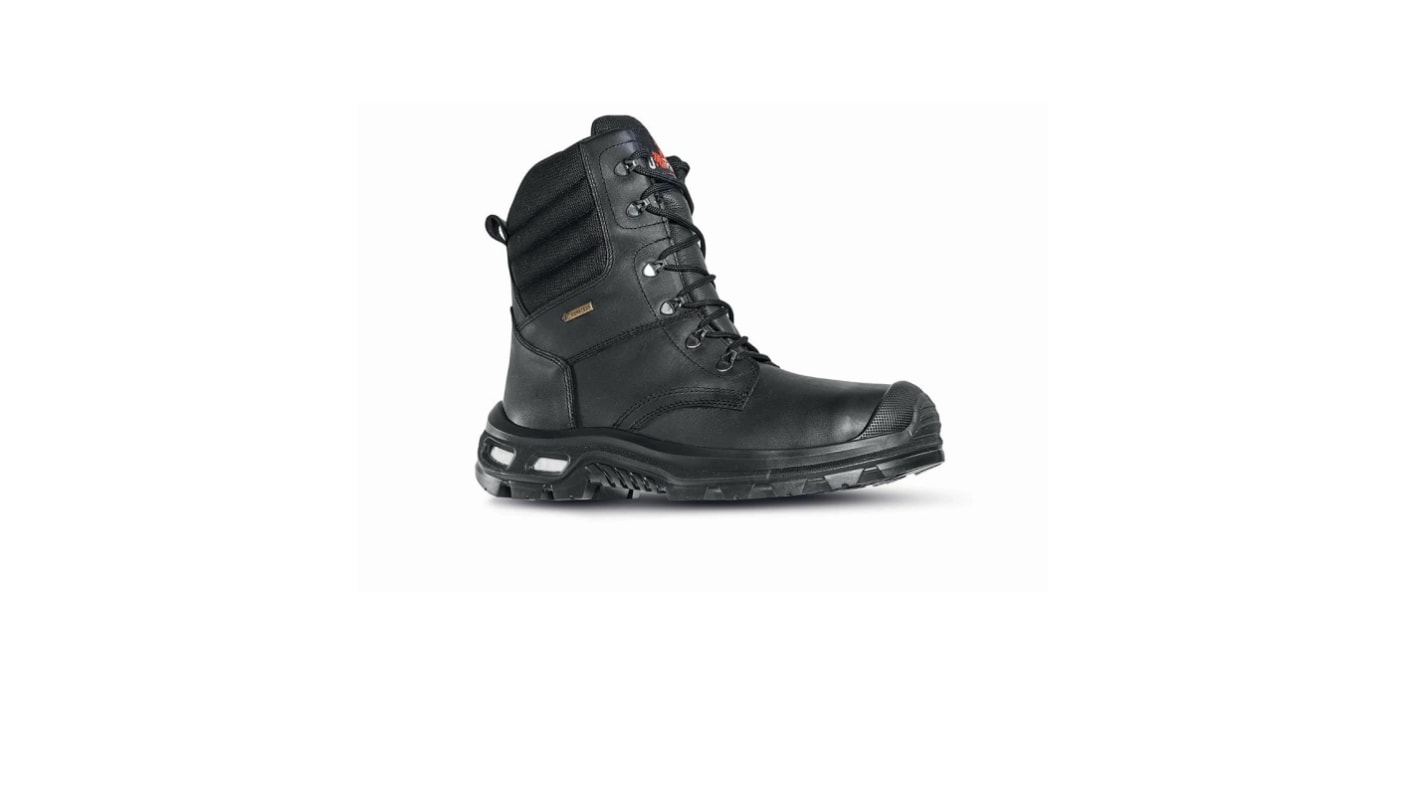 U Group Gore - Tex Unisex Black Aluminium Toe Capped Safety Boots, UK 6, EU 39