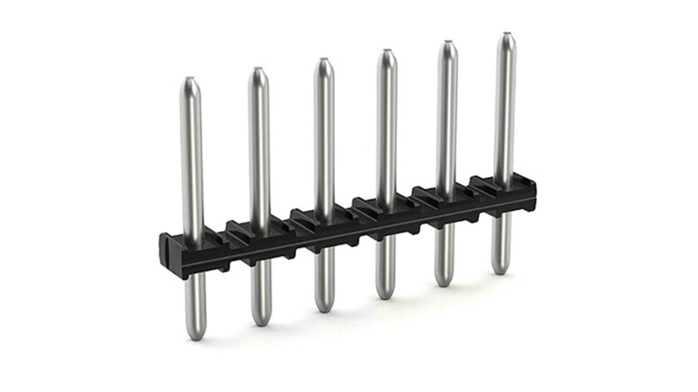 Wago 2091 Series Straight Vertical/Horizontal Mount Header, 8 Contact(s), 1mm Pitch, 1 Row(s), Unshrouded