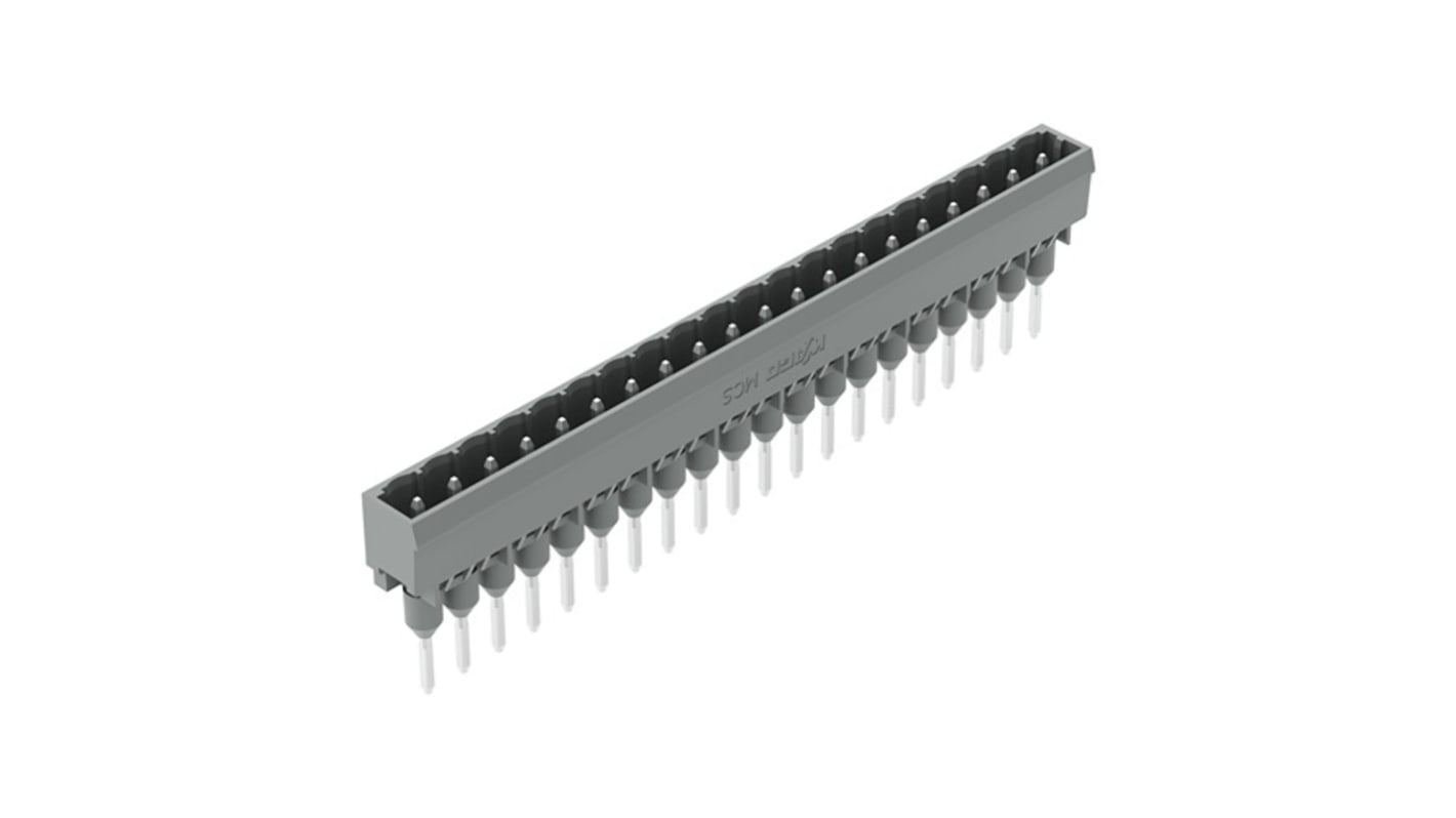 Wago 231 Series Straight PCB Mount PCB Header, 20 Contact(s), 5mm Pitch, 1 Row(s), Shrouded