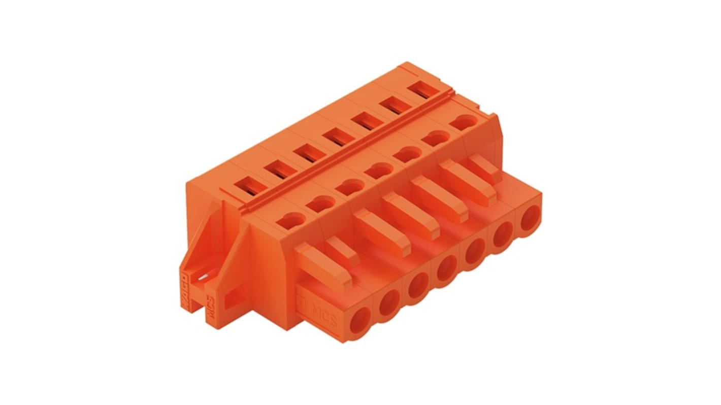 Wago 231 Series Connector, 7-Pole, Female, 7-Way, Cable Mount, 15A