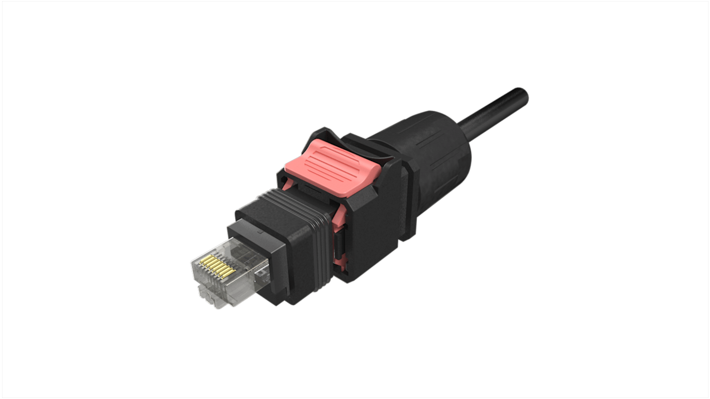 Amphenol Communications Solutions Ethernet csatlakozó (RJ45) Cat5e, Dugasz, NDH sorozat