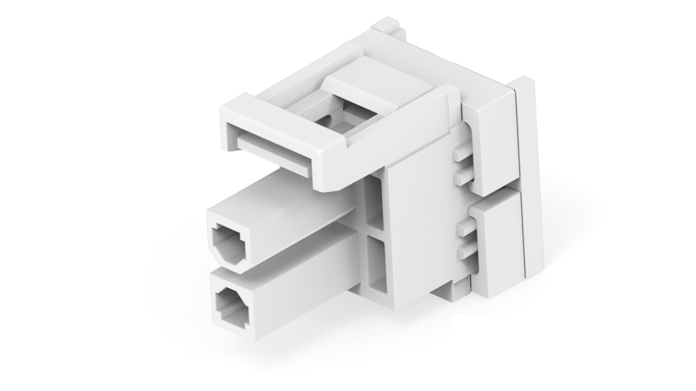 TE Connectivity Rectangular Connector Housings, 2 Way, 9A, Socket, VAL-U-LOK, Cable Mount