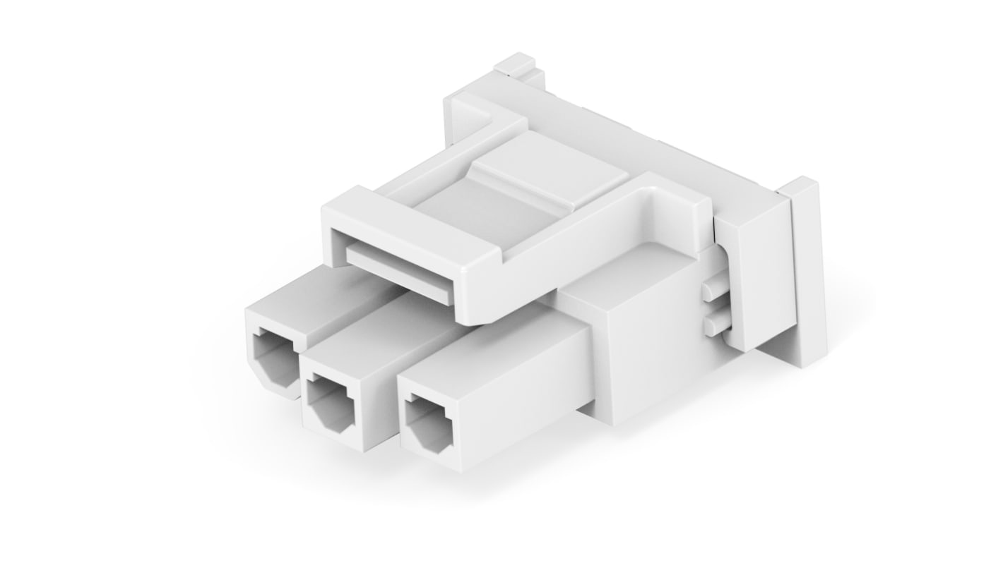 TE Connectivity Rectangular Connector Housings, 3 Way, 9A, Socket, VAL-U-LOK, Cable Mount