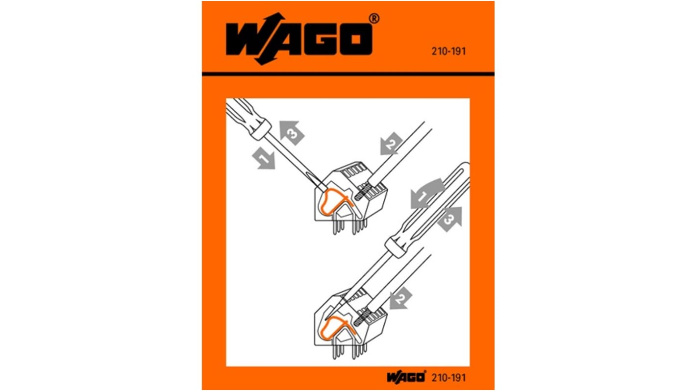 Wago 210-406 előnyomtatott címke, 100EA db