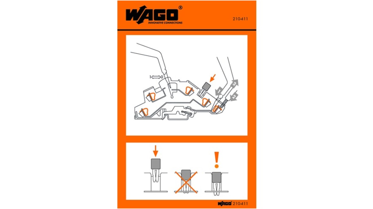 Předtištěný štítek 210-411, množství v balení: 1000EA Wago