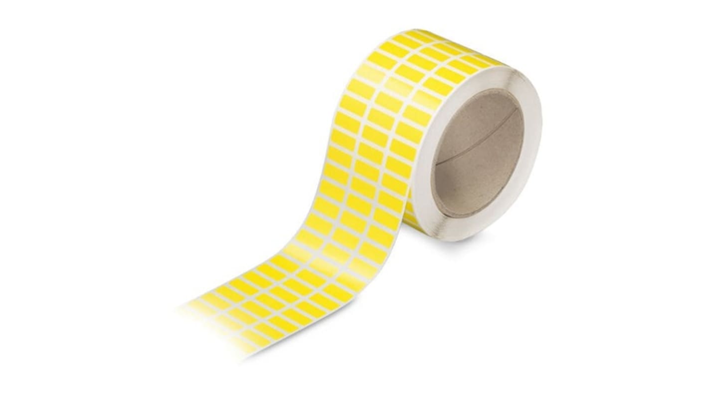 Wago 210 Yellow Label, 20mm Width, 8mm Height, 3000Per Roll Qty