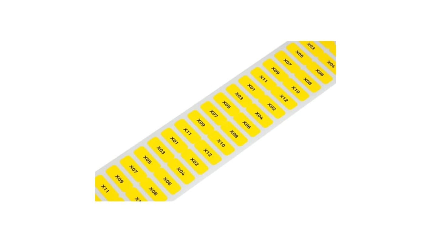 Wago Yellow Adhesive Printer Label, Pack of 3000EA