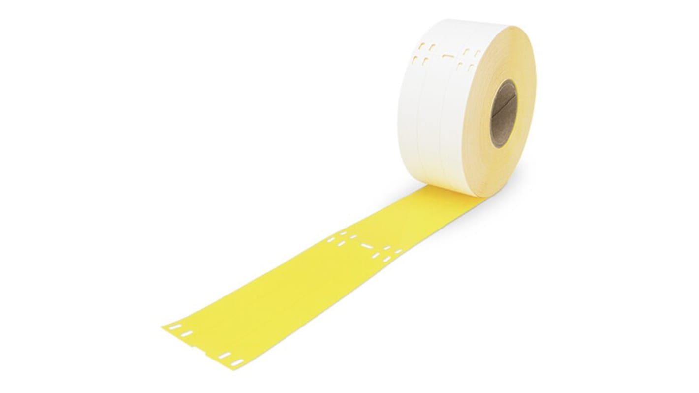 Rotolo di etichette adesive Wago L. 117.5mm x H. 15mm, conf da 800Per rotolo, col. Giallo