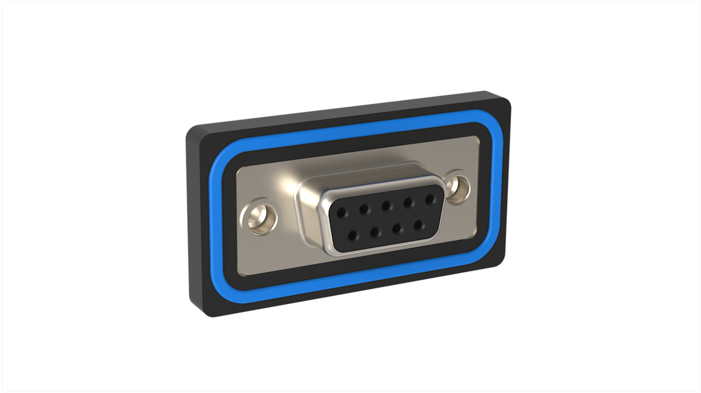 Amphenol Communications Solutions ED 9 Way PCB Mount, Through Hole D-sub Connector Socket, 2.74mm Pitch