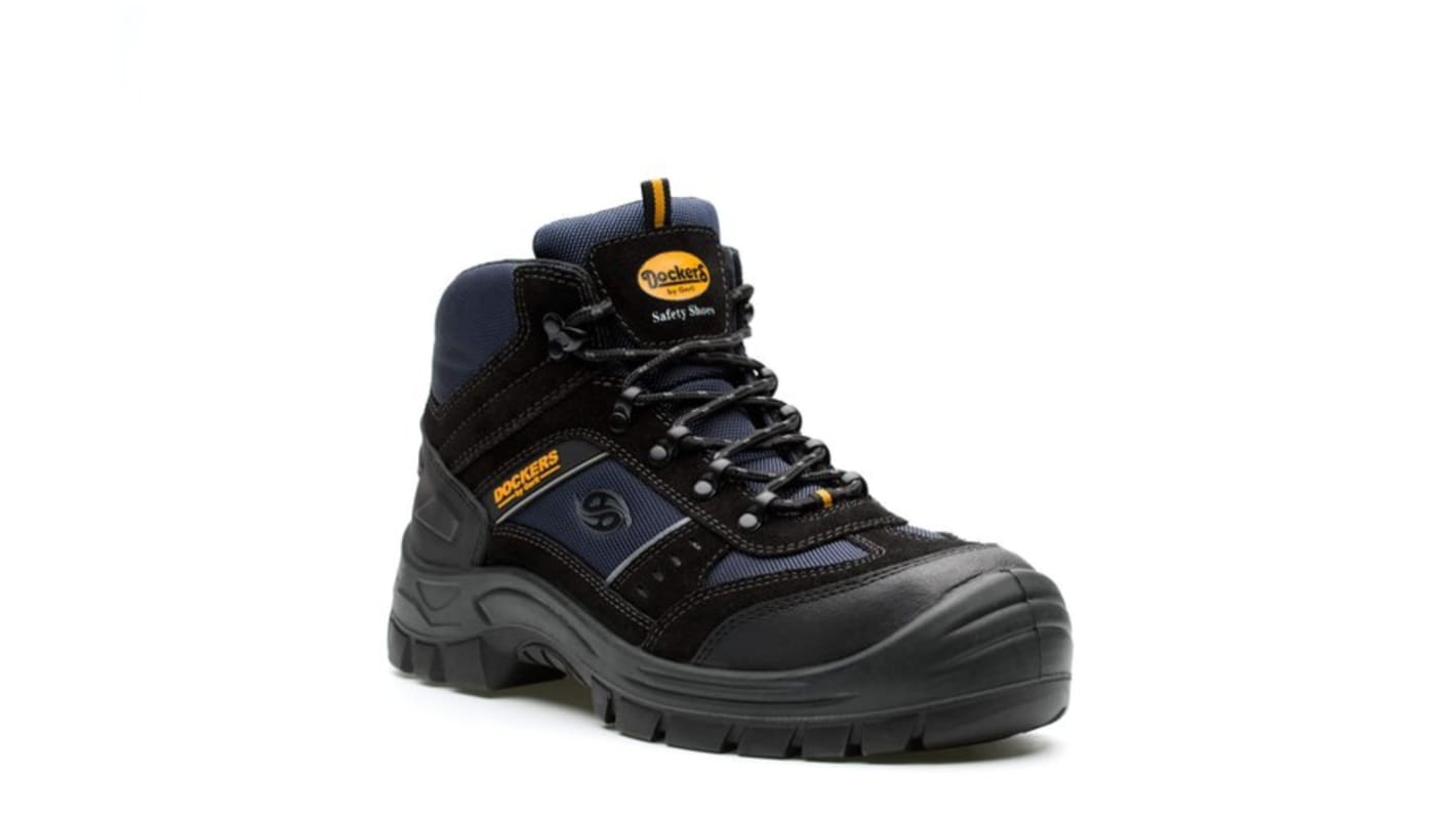 Zapatos de seguridad Unisex Dockers by Gerli de color Negro, talla 39, S3 SRC