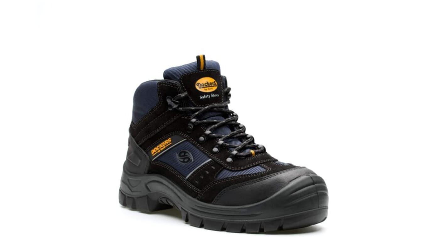 Zapatos de seguridad Unisex Dockers by Gerli de color Negro, talla 47, S3 SRC