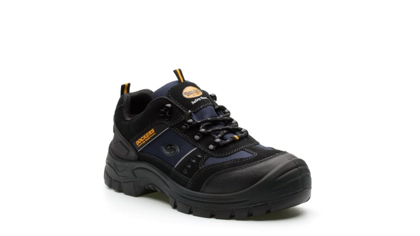 Dockers by Gerli GIGA LOW S3 Unisex Black Steel Toe Capped Safety Shoes, UK 6.5, EU 40