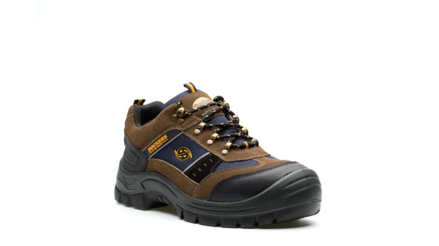 Dockers by Gerli GIGA LOW S3 Unisex Cognac Steel Toe Capped Safety Shoes, UK 7, EU 41