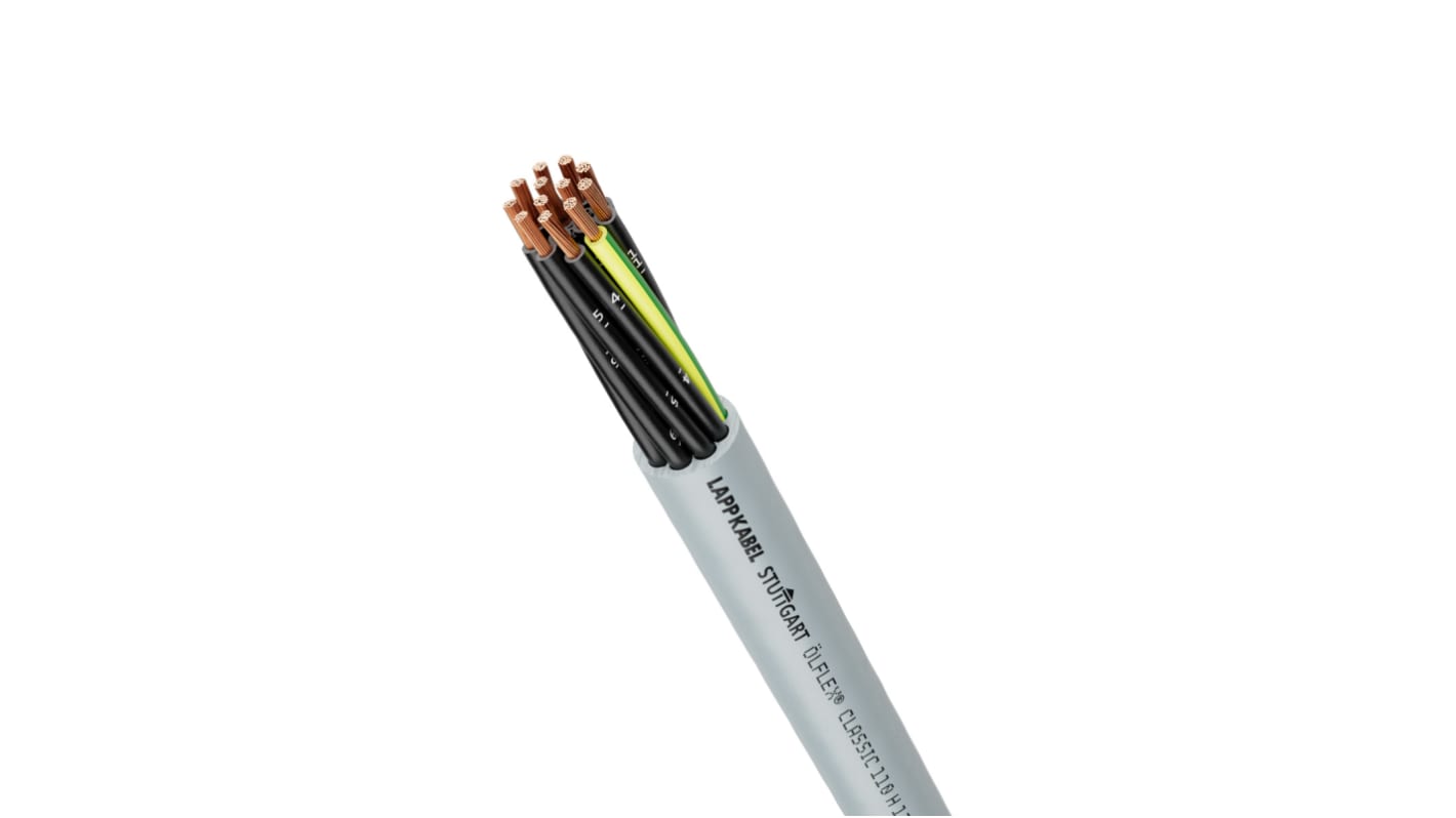Cable de control Lapp ÖLFLEX CLASSIC 110 de 4 núcleos, 0,5 mm2, long. 100m, funda de Compuesto sin halógenos