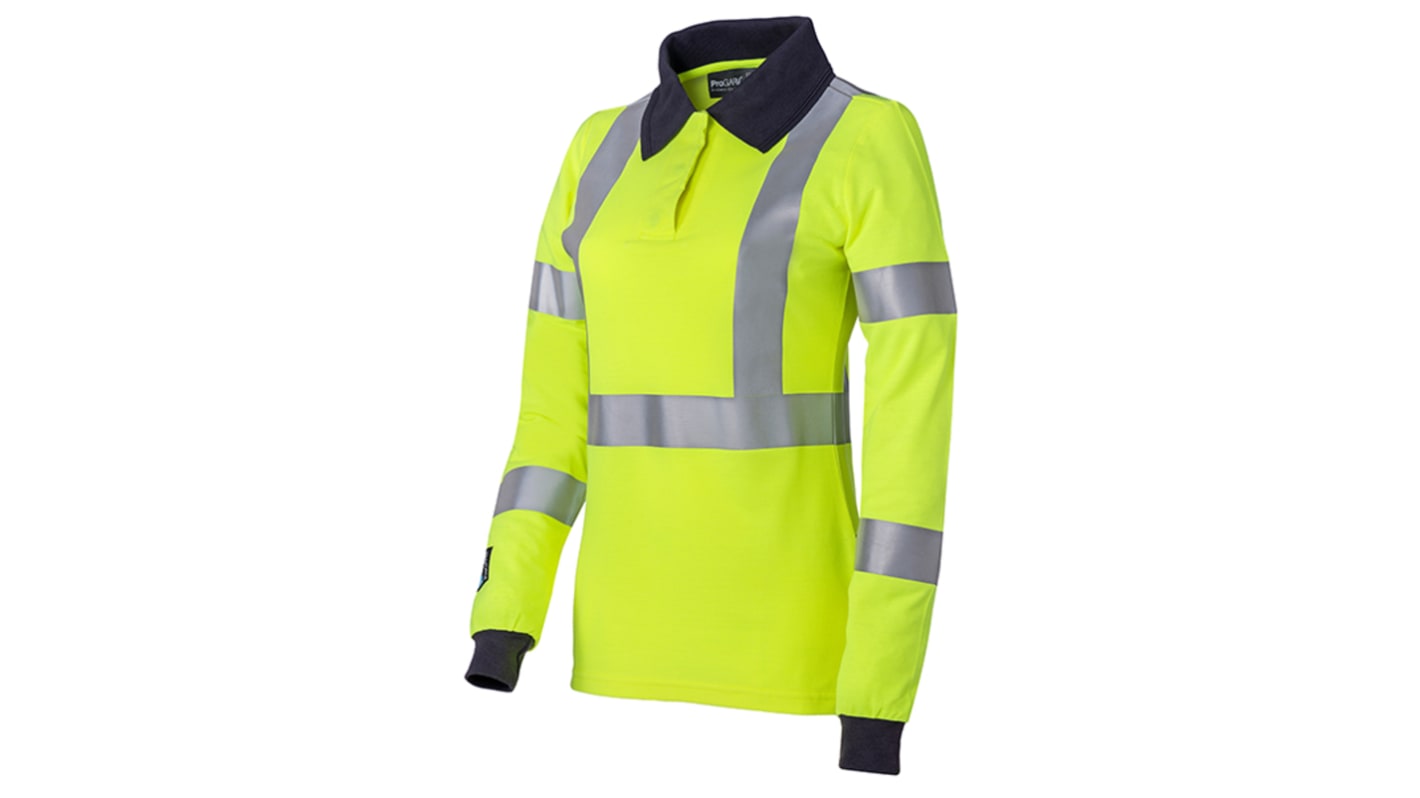 ProGARM 5287 Yellow Women Hi Vis Polo Shirt, 12in