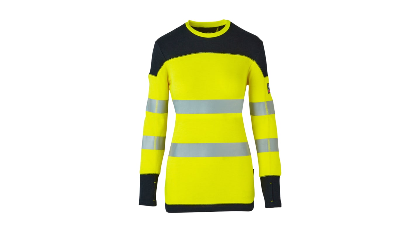 Maglietta alta visibilità Colore giallo a maniche lunghe ProGARM 5487, 8 per donna