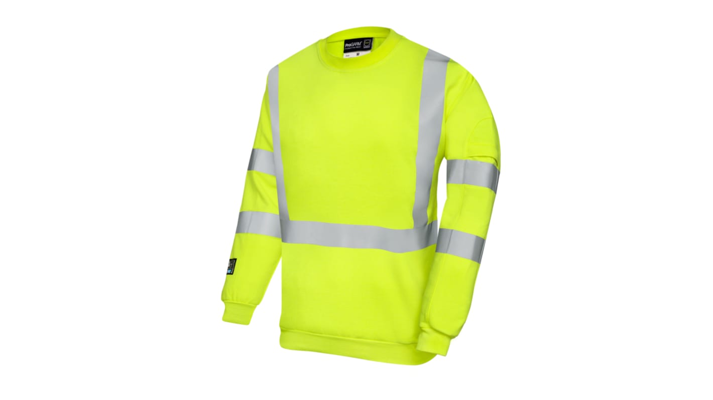 ProGARM Yellow Unisex Hi Vis Sweatshirt, L