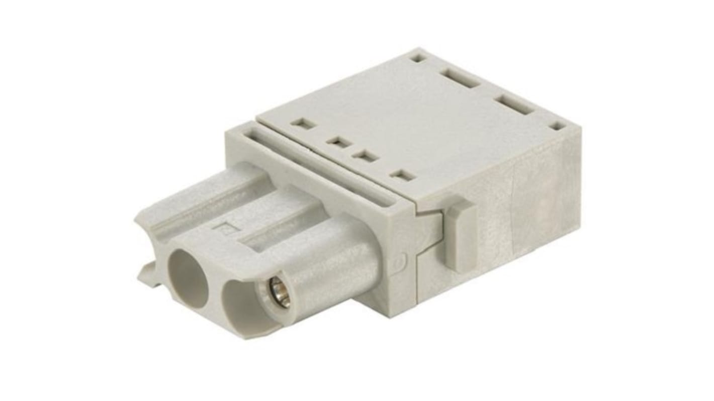 HARTING Heavy Duty Power Connector Module, 40A, Female, Han-Modular Series, 3 Contacts